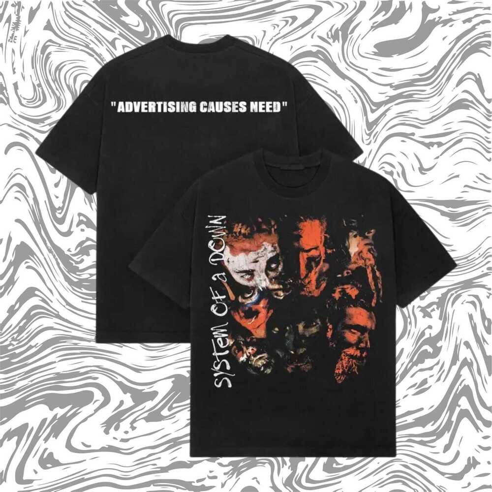 System Of A Down Heavyweight T Shirt 2 Sided